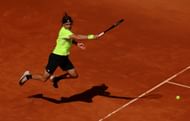 Tsitsipas in action at the Mutua Madrid Open - Source: Getty